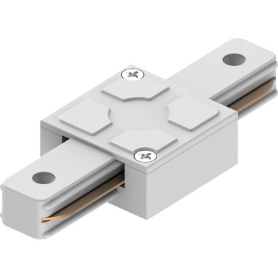 Коннектор прямой однофазный для шинопровода, белый, LD1006 Артикул 41734