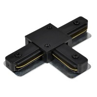 Коннектор Т-образный однофазный для шинопровода , черный, LD1019 Артикул 51896