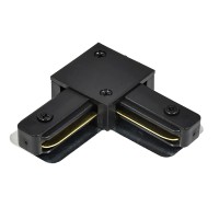 Коннектор угловой однофазный для шинопровода, черный, LD1021 Артикул 51900