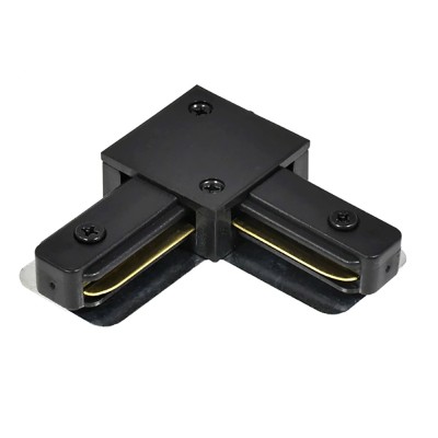 Коннектор угловой однофазный для шинопровода, черный, LD1021 Артикул 51900