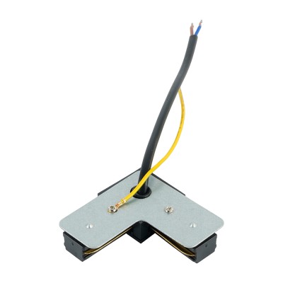 Коннектор угловой однофазный для шинопровода с проводом, черный, LD1021C Артикул 52154