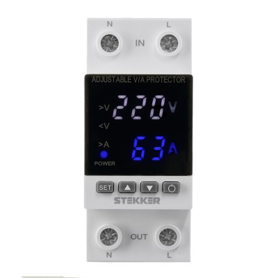 VPD-631 Реле напряжения и тока на DIN-рейку однофазное 63А 55335 VPD-631 Реле напряжения и тока на DIN-рейку однофазное 63А 55335