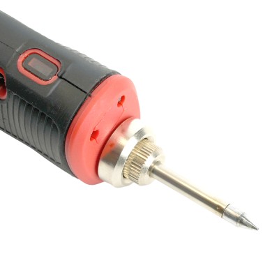 Паяльник беспроводной 8W, нихромовый нагреватель, 1800 mAh, 5В, красный/черный, PLE801-08