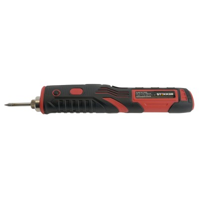 Паяльник беспроводной 8W, нихромовый нагреватель, 1800 mAh, 5В, красный/черный, PLE801-08