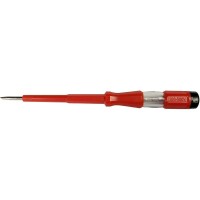 Тестер напряжения STEKKER TST500-1 контактный 100-500V, 4*190 мм, красный