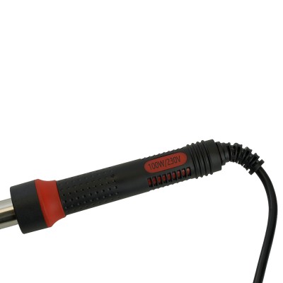 Паяльник с индикатором 100W, нихромовый нагреватель, долговечное жало, 230В, STEKKER PLE301-100