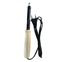 Паяльник с деревянной ручкой 80W, нихромовый нагреватель, долговечное жало, 230В, STEKKER PLE110-80