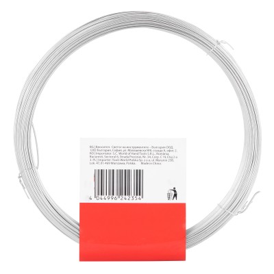 Проволока стальная 50 м, оцинкованная, термообработанная 1 мм Сибртех Проволока стальная 50 м, оцинкованная, термообработанная 1 мм Сибртех