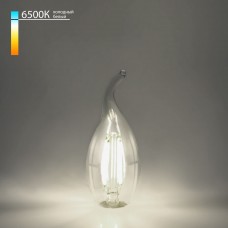 Филаментная светодиодная лампа Свеча на ветру 9W 6500K E14 (CW35 прозрачный) BLE1441 7.4
