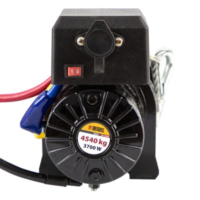 Лебедка автомобильная электрическая LB-4000, 4.5 т, 3.7 кВт, 12 В Denzel Лебедка автомобильная электрическая LB-4000, 4.5 т, 3.7 кВт, 12 В Denzel