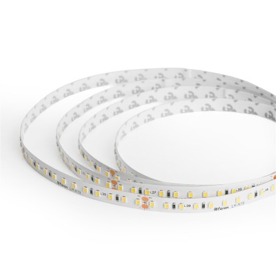 Лента светодиодная стабилизированная 120SMD(2835)/м 8Вт/м 48V 40000*10*1.22мм 4000К, IP20 LS420 FERON