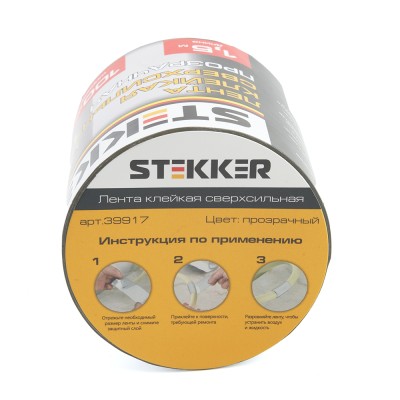 INTP9-0715-10 сверхсильная клейкая лента 0,7*100 мм, 1,5 м. прозрачная