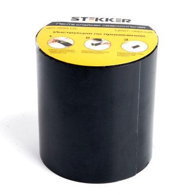 INTP9-0715-10 сверхсильная клейкая лента 0,7*100 мм, 1,5 м. черная