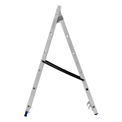 Лестница, 2 х 6 ступеней, алюминиевая, двухсекционная, Сибртех