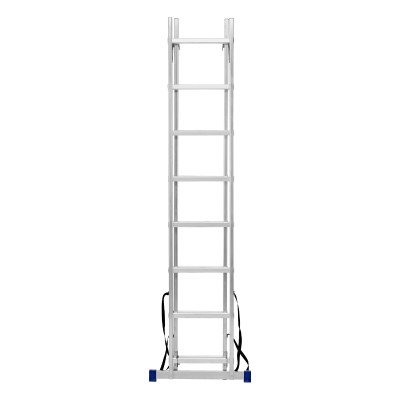 Лестница, 2 х 8 ступеней, алюминиевая, двухсекционная, Сибртех