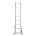 Лестница, 2 х 8 ступеней, алюминиевая, двухсекционная, Сибртех