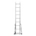 Лестница, 2 х 9 ступеней, алюминиевая, двухсекционная, Сибртех