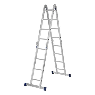 Лестница шарнирная алюминиевая, 4 х 4 ступени, Сибртех