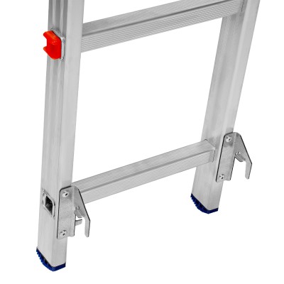 Лестница, 2 х 13 ступеней, алюминиевая, двухсекционная, Сибртех Лестница, 2 х 13 ступеней, алюминиевая, двухсекционная, Сибртех