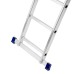 Лестница, 2 х 13 ступеней, алюминиевая, двухсекционная, Сибртех Лестница, 2 х 13 ступеней, алюминиевая, двухсекционная, Сибртех