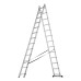 Лестница, 2 х 13 ступеней, алюминиевая, двухсекционная, Сибртех