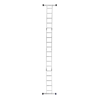 Лестница шарнирная алюминиевая, 2 х 4 + 2 х 5, Сибртех