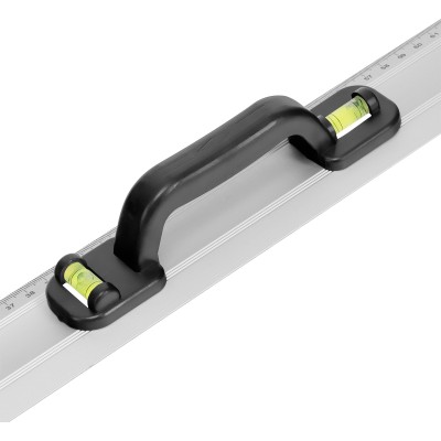 Линейка-уровень, 1200 мм, металлическая, пластмассовая ручка 2 глазка Matrix