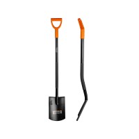 Лопата штыковая с закругл.лезвием цельнометаллическая 1200мм STARTUL METSA (ST6080-13)