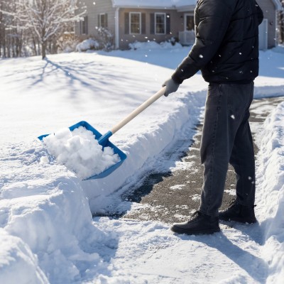 Лопата для уборки снега пластиковая, синяя, 420 х 425 мм, без черенка, Сибртех Лопата для уборки снега пластиковая, синяя, 420 х 425 мм, без черенка, Сибртех