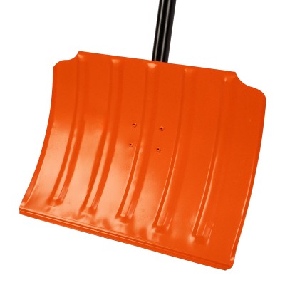 Лопата для уборки снега стальная, 470х335х1335 мм, стальной черенок, Сибртех