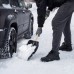 Лопата для уборки снега полипропиленовая, 275х365х870 мм, деревянный черенок, Sparta