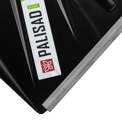 Лопата для уборки снега пластиковая, 400х417х1390 мм, алюминиевый черенок Palisad