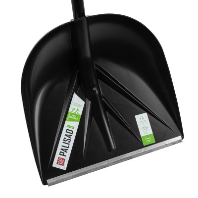 Лопата для уборки снега пластиковая, 400х417х1390 мм, алюминиевый черенок Palisad