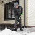 Лопата для уборки снега пластиковая, 400х417х1390 мм, алюминиевый черенок Palisad