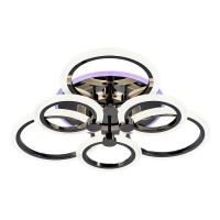 Светодиодная люстра 8076/3+3 PBK 108W+8W RGB