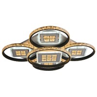 Светодиодная люстра 8053/4+1 WHT+BLK 296W