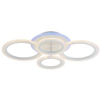 Светодиодная люстра 8086/2+2 WHT 72W+7W RGB