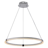 Подвесная светодиодная люстра 6097/1 WHT+CHR 68W Подвесная светодиодная люстра 6097/1 WHT+CHR 68W