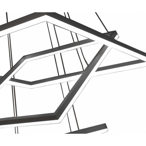 08201,19(4000K) Подвес Альтис черный w80+60+40 h200 Led 110W (4000K)