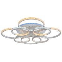 Светодиодная люстра 8047/4+4 WHT 240W+11W RGB