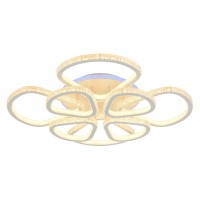 Светодиодная люстра 8038/4+4 WHT 368W+8W RGB