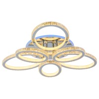 Светодиодная люстра 8033/3+3 CHR 264W+8W RGB Светодиодная люстра 8033/3+3 CHR 264W+8W RGB