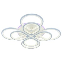 Светодиодная люстра 8000/4+4 WHT 240W+11W RGB