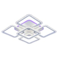 Светодиодная люстра 8015/4+1 WHT 140W+12W RGB