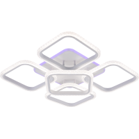 Светодиодная люстра 6335/4+1 WHT 140W+10W RGB