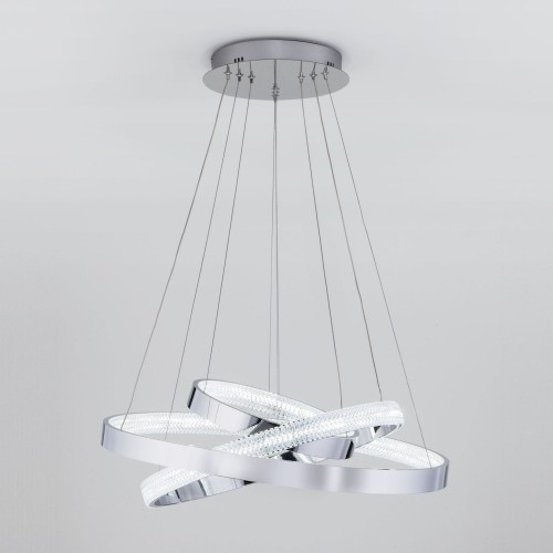 Подвесной светодиодный светильник с регулировкой цветовой температуры и яркости 90176/3 хром Eurosvet