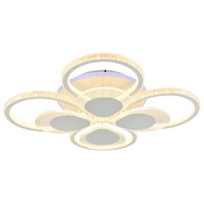 Светодиодная люстра 5891/4+4B WHT 248W+8W RGB