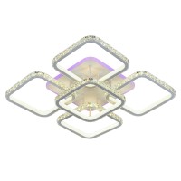 Светодиодная люстра 8010/4+1 WHT 320W+8W RGB