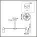 8100/12C COMFI LN25 бронза/белый металл/стекло Люстра потолочная Е14 12*40W 220V MAVE Lumion