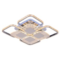 Светодиодная люстра 5886/4+4B CHR 160W+10W RGB Светодиодная люстра 5886/4+4B CHR 160W+10W RGB